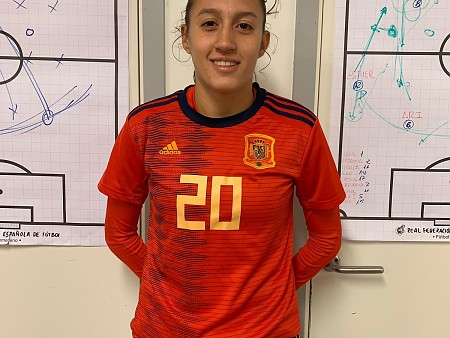 Fiamma Benitez en el torneig d'Exempts amb la selecció espanyola Sub-17 femenina